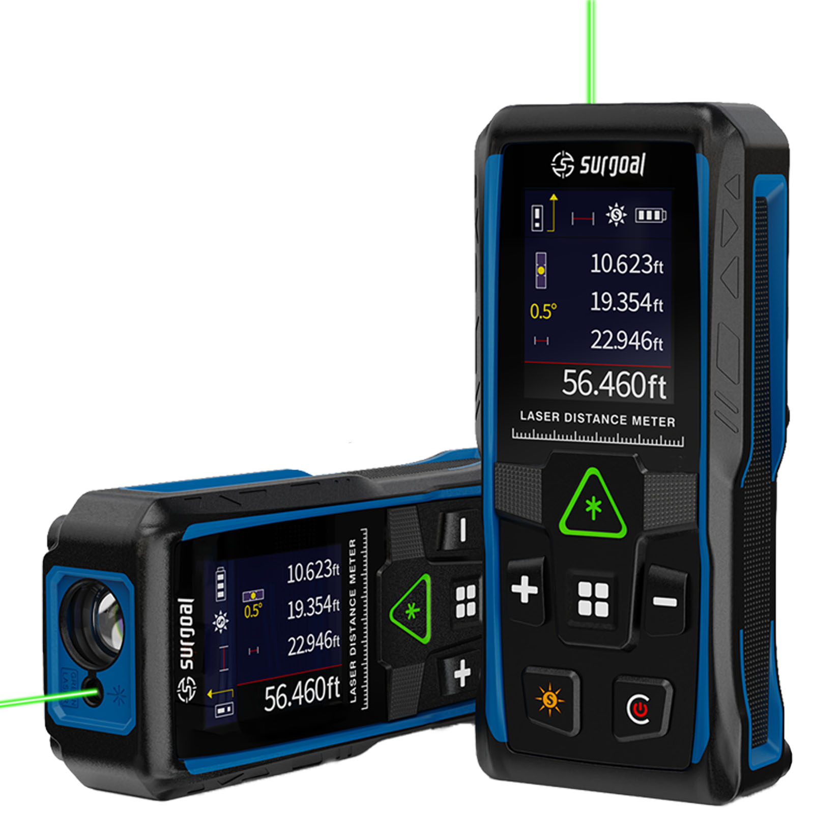 Laser Distance Meter 100M - 100m Green Laser Rangefinders Multifunction with