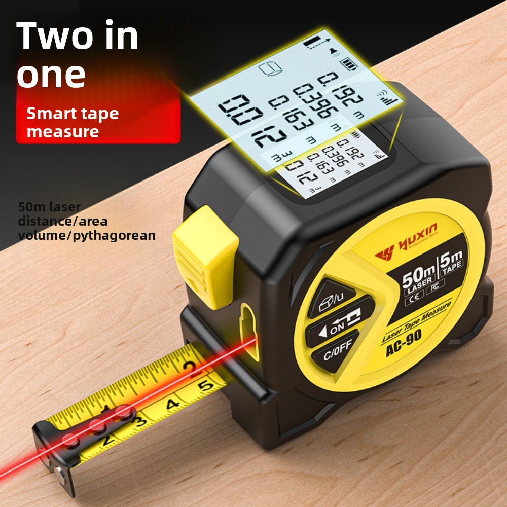 Digital Tape Measure 5M Laser - 2 in 1 Laser Tape Measure