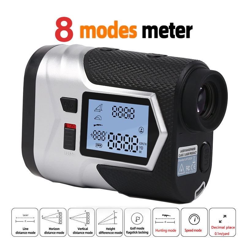 Golf Rangefinder Laser Slope - 8 Modes Rechargeable With Slope Switch