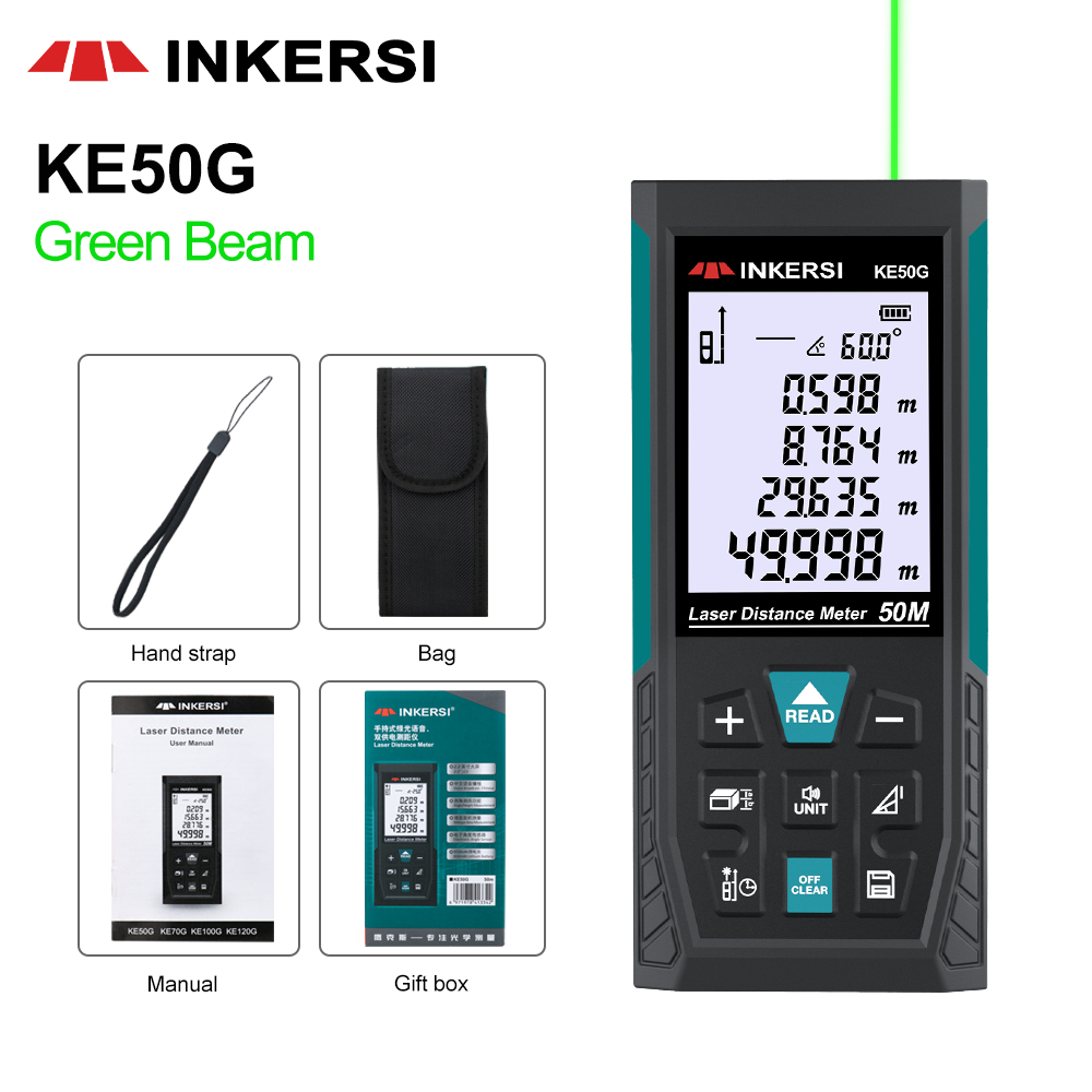 Laser Distance Meter With Bubble Level - Laser Rangefinder Digital Distance Meter Laser