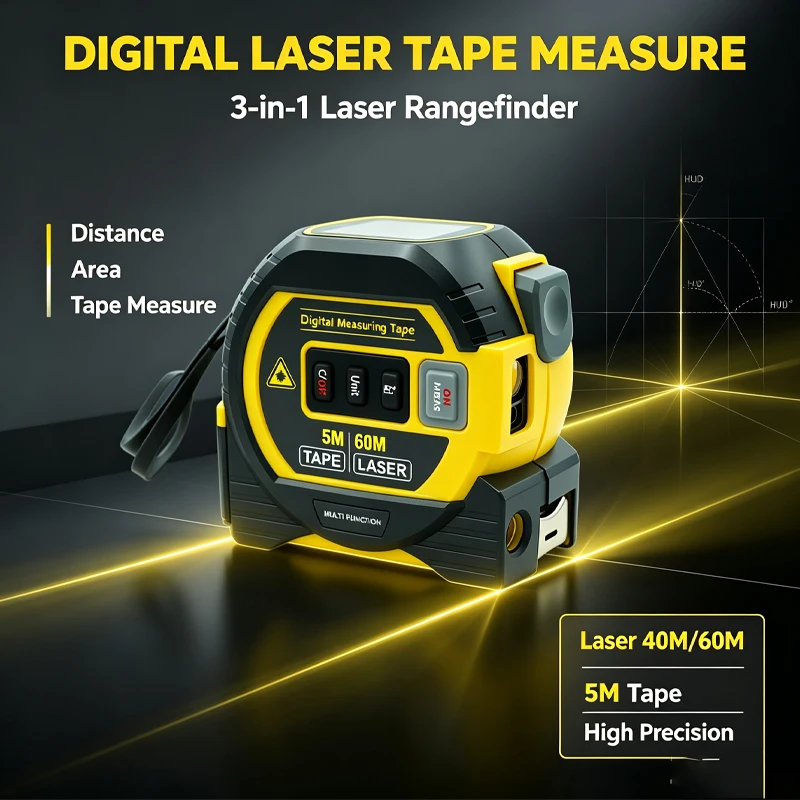 2026 New Laser Tape Measure 3  - đánh giá và giá Digital Tape Measure 5M Laser