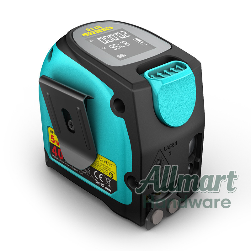 DT10 2-in-1 Laser Tape Measure - đánh giá và giá Laser Distance Meter 2 In 1 Tape