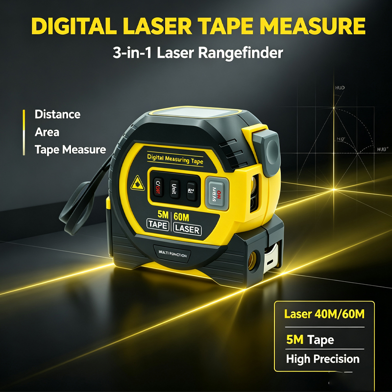 Laser Tape Measure Meter Build - đánh giá và giá Digital Tape Measure 5M Laser