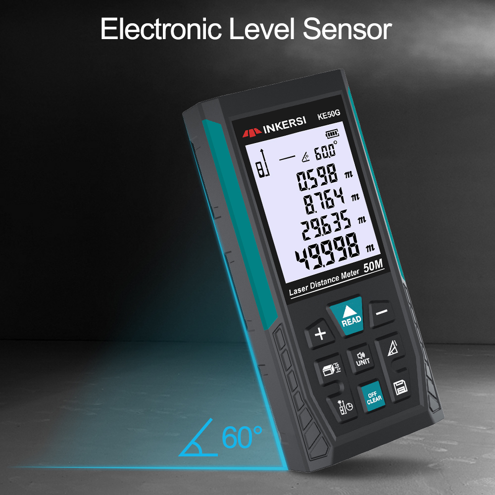 Laser Rangefinder 50M Digital  - đánh giá và giá Laser Distance Meter With Bubble Level
