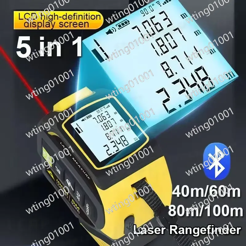 5 in 1 Laser Rangefinder with  - đánh giá và giá Laser Measure 40M Bluetooth