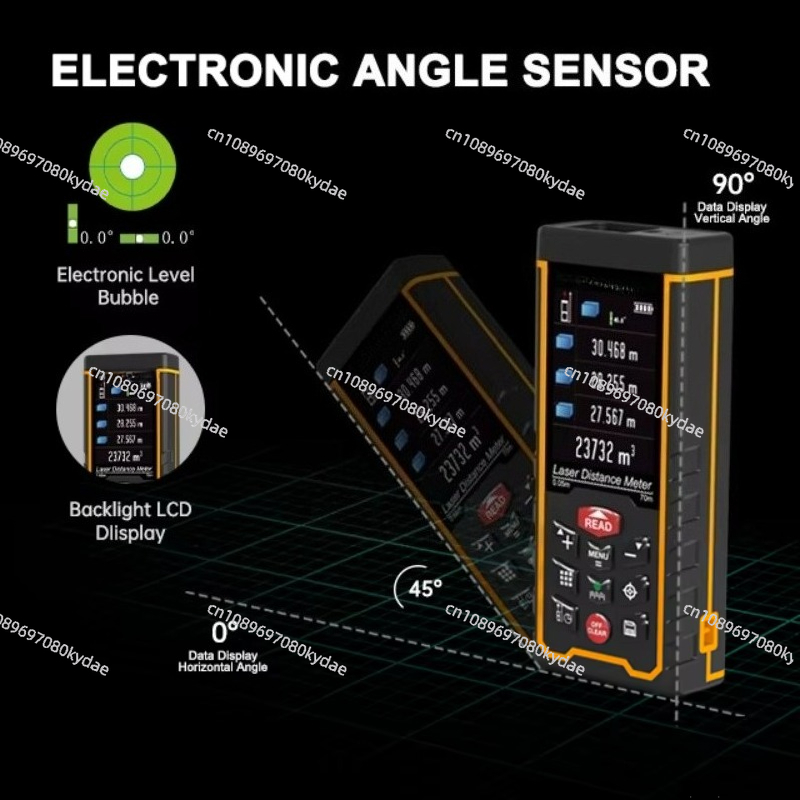 M/ft/in/ft+in Range 120 Meters - đánh giá và giá Laser Distance Meter With Bubble Level