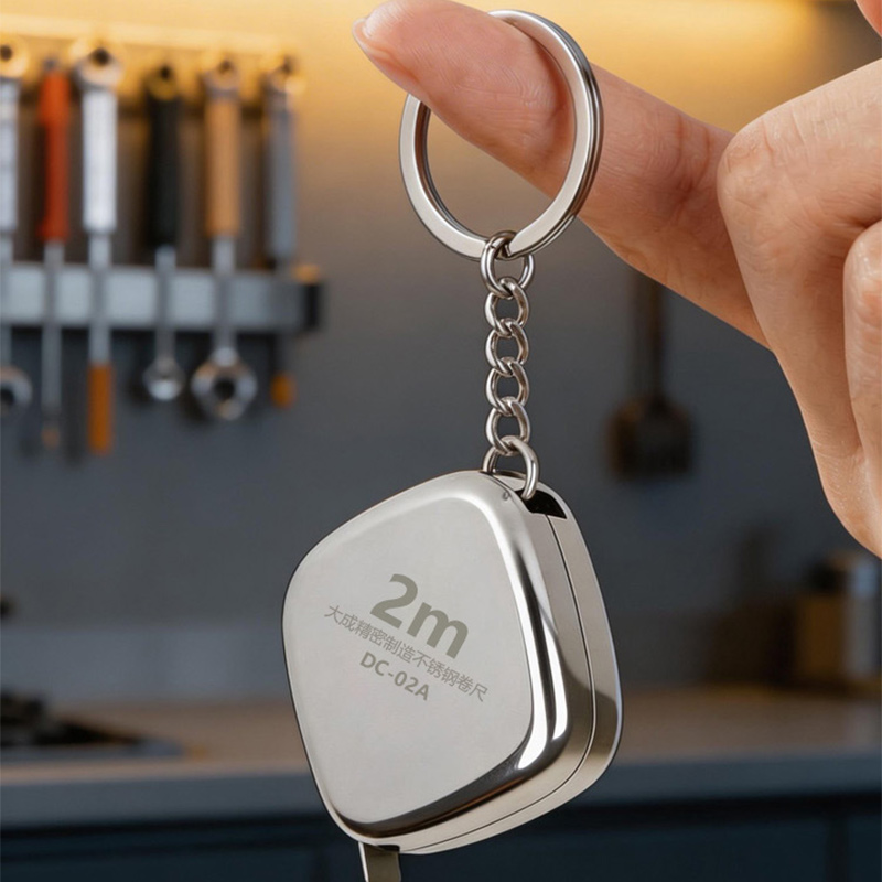 New 5pcs 2m Stainless Steel Ta - đánh giá và giá Mini Laser Measure Keychain
