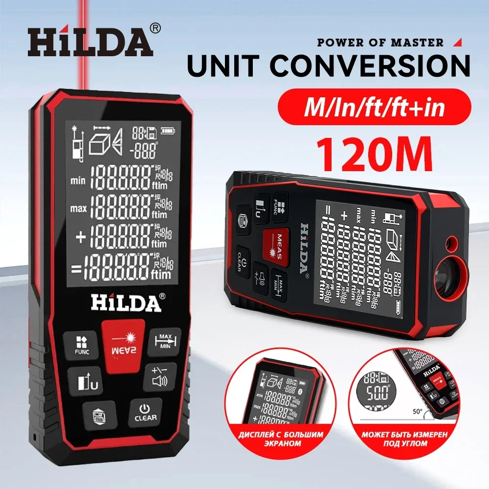 Hilda Laser Khoảng Cách 50M/10 - đánh giá và giá Laser Distance Meter 100M