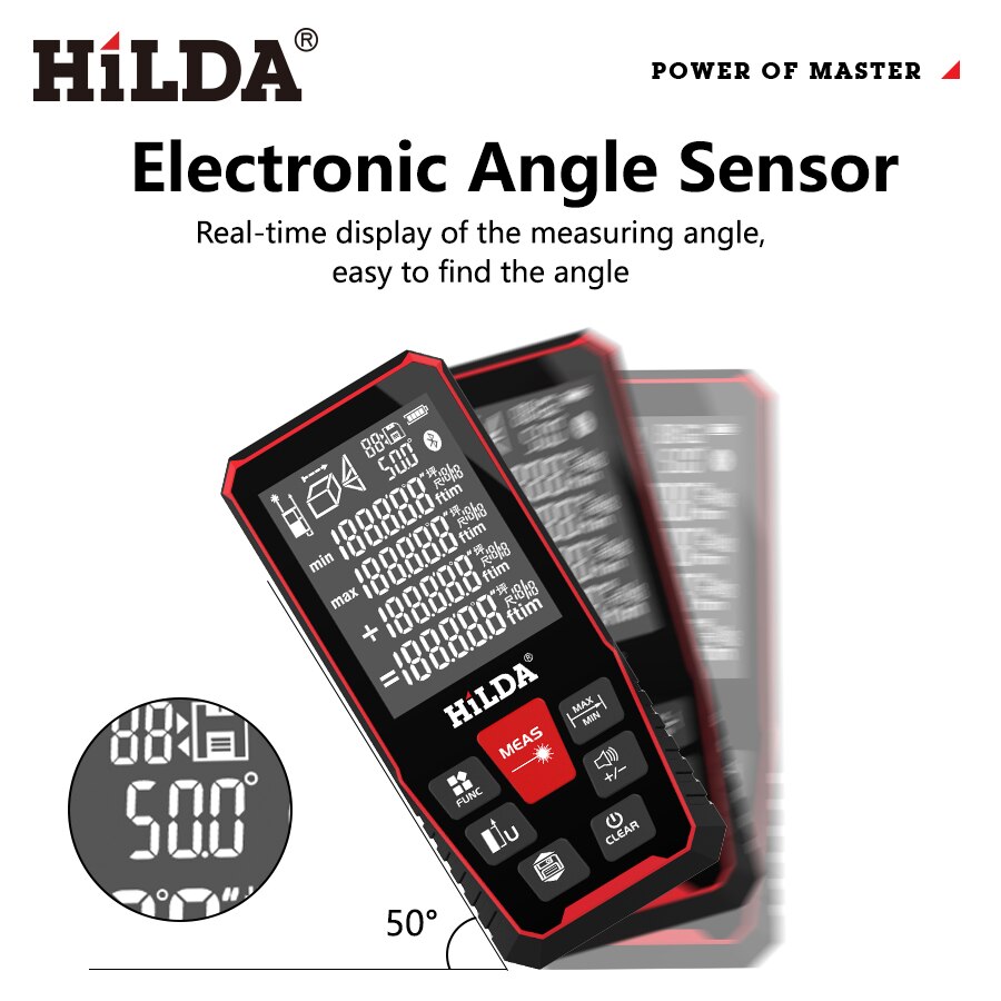 Hilda Laser Khoảng Cách 50M/10 - đánh giá và giá Laser Distance Meter 100M