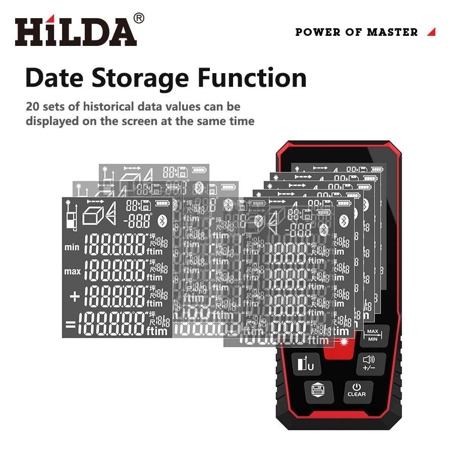 Hilda Laser Khoảng Cách 50M/10 - đánh giá và giá Laser Distance Meter 100M