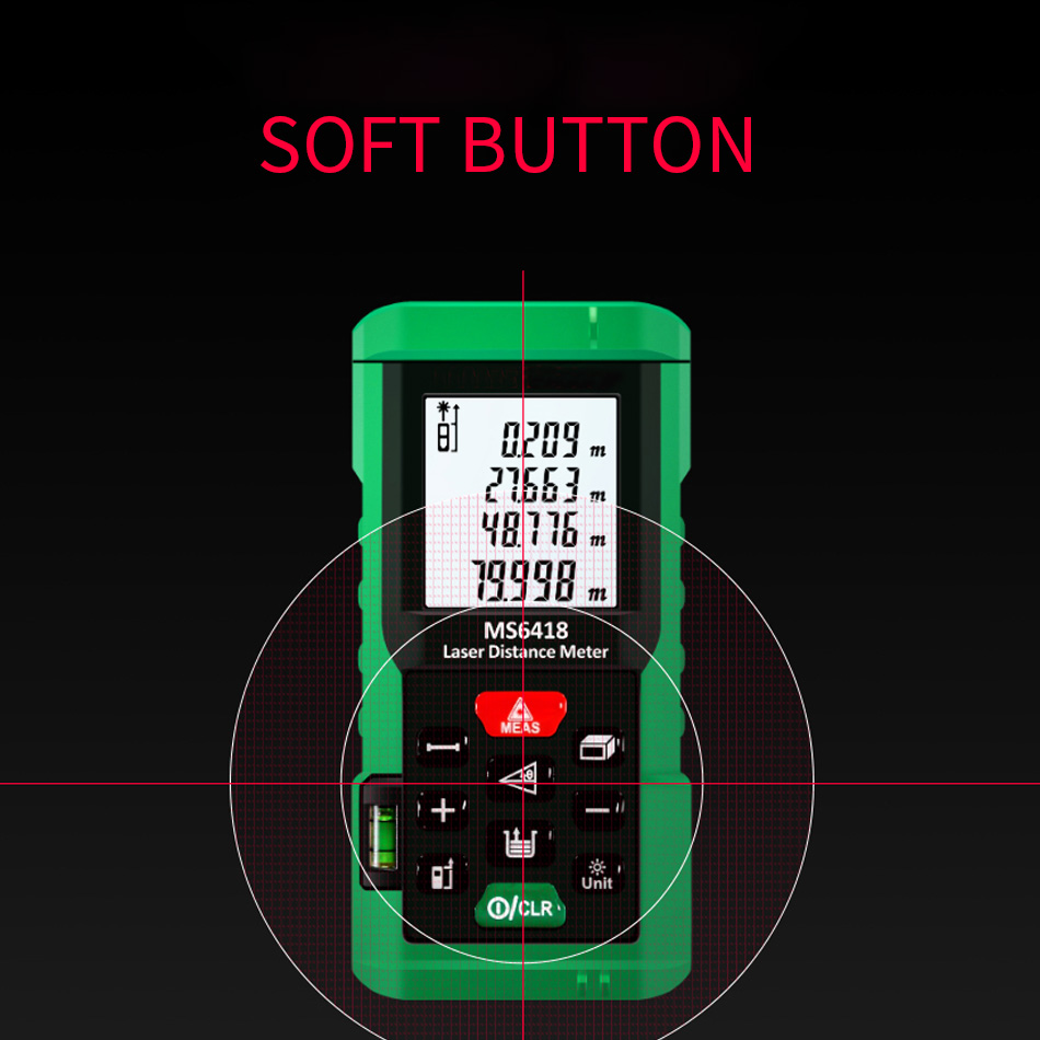 High Quality MS6418 Laser Dist - đánh giá và giá Laser Distance Meter With Bubble Level