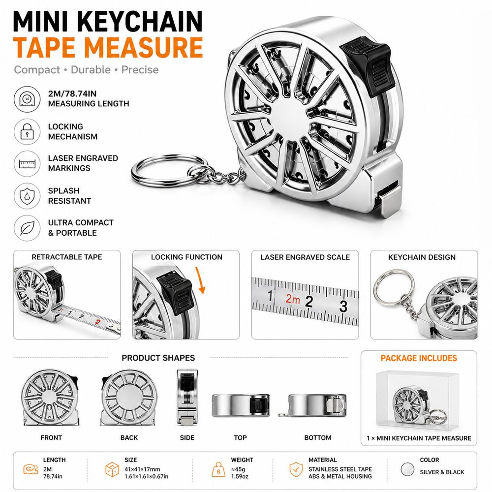 2M Keychain Tape Measure Elect - đánh giá và giá Mini Laser Measure Keychain