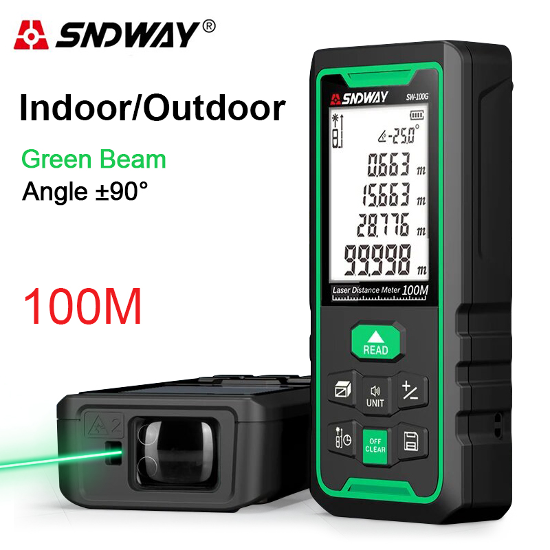 Máy đo khoảng cách laser xanh, - đánh giá và giá Laser Distance Meter 100M