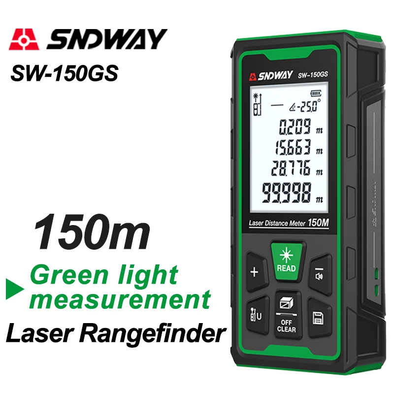 Máy đo khoảng cách laser xanh, - đánh giá và giá Laser Distance Meter 100M