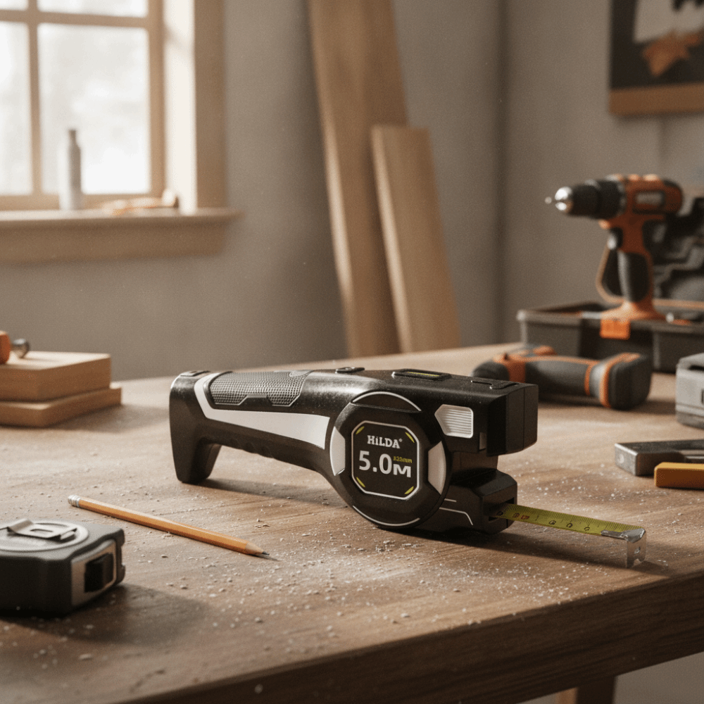 Sturdy Construction Laser Tape - đánh giá và giá Digital Tape Measure 5M Laser