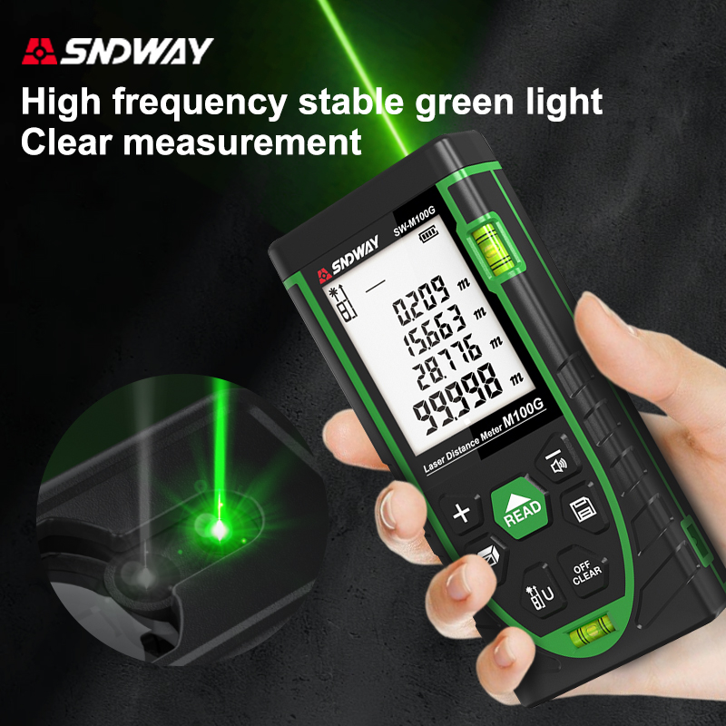 SNDWAY Laser Distance Meter 50 - đánh giá và giá Laser Distance Meter With Bubble Level