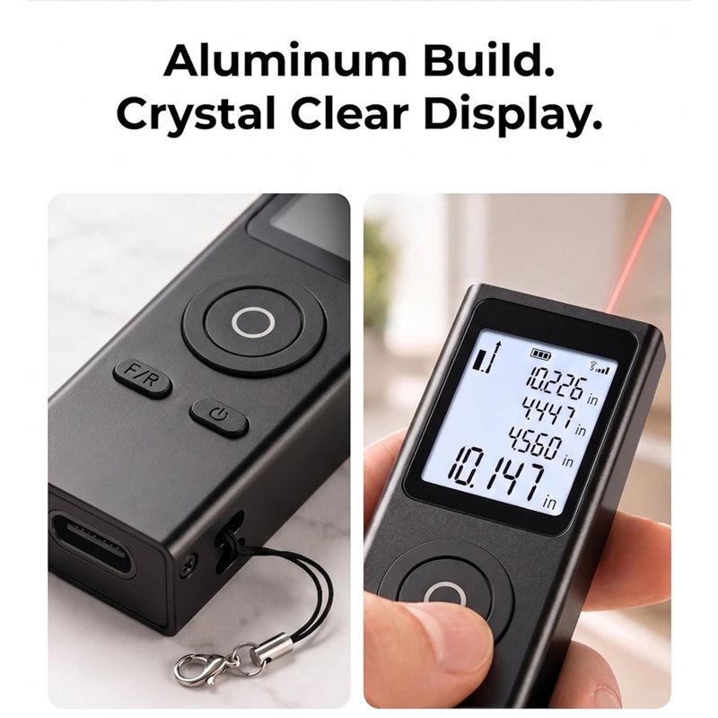ABVG-Mini Pocket Size Laser Me - đánh giá và giá Mini Laser Measure Keychain