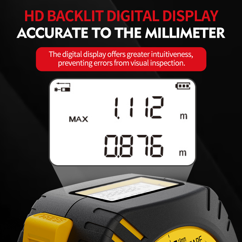 Nohawk Laser Tape Measure High - đánh giá và giá Laser Distance Meter 2 In 1 Tape