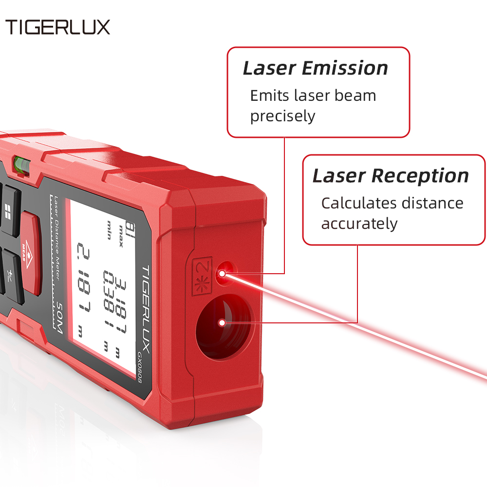Laser Distance Meter 50M 120M  - đánh giá và giá Laser Distance Meter With Bubble Level