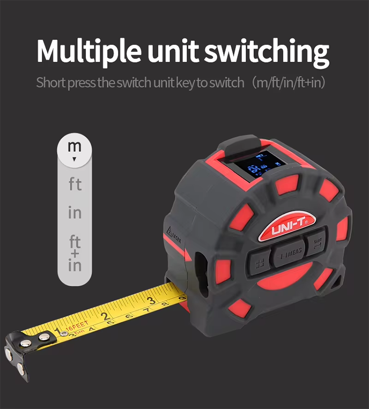 UNI-T LM50T LM60T 2 in 1 Laser - đánh giá và giá Laser Distance Meter 2 In 1 Tape