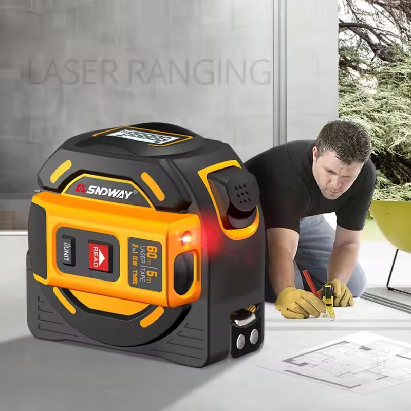 SNDWAY SW-TM40 TM60 Digital Ra - đánh giá và giá Laser Distance Meter 2 In 1 Tape