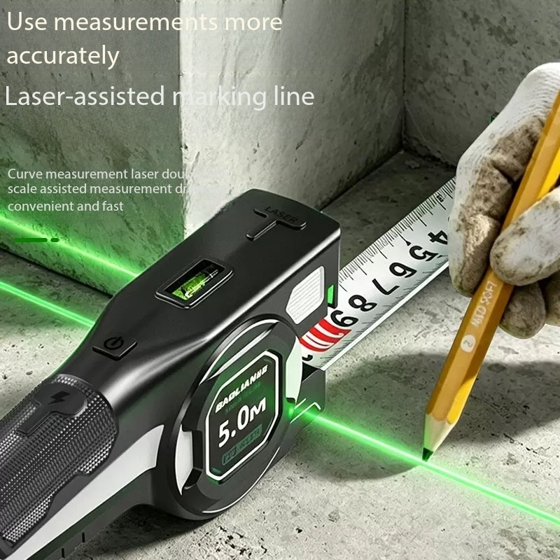 Three in one digital display l - đánh giá và giá Digital Tape Measure 5M Laser