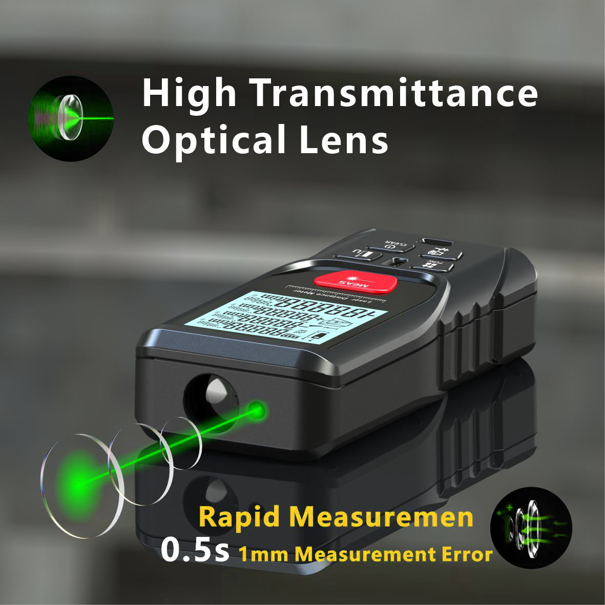 Laser Meter Green Laser Beam D - đánh giá và giá Laser Distance Meter With Bubble Level